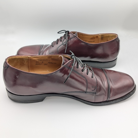 Cole Haan Men’s 11 D Caldwell Oxford Dress Shoes Burgundy Leather Cap Toe - Picture 6 of 11